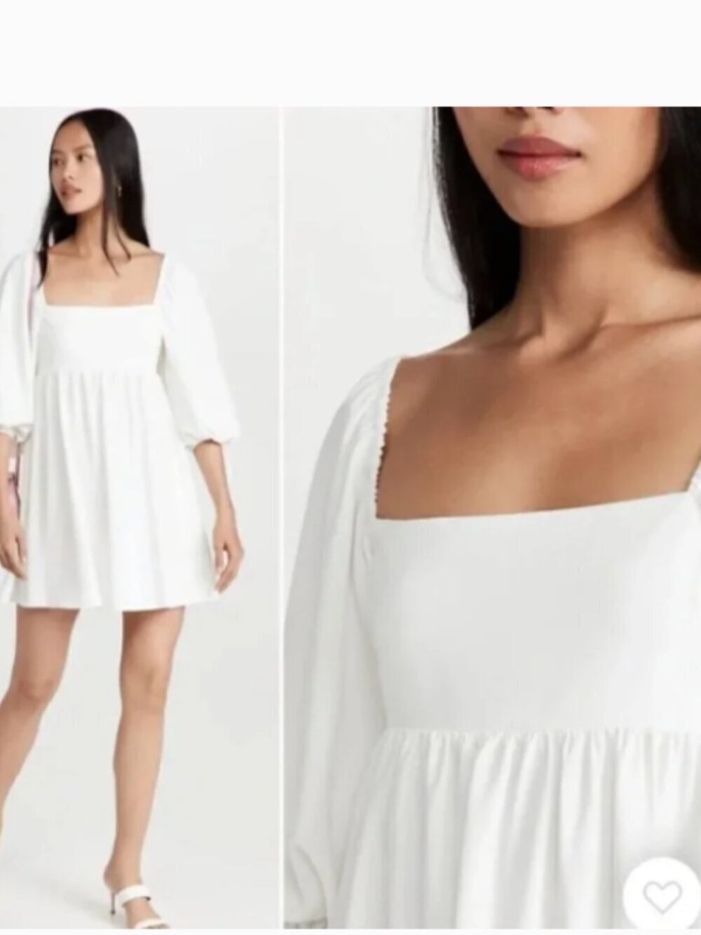 Amanda Uprichard Darling White Mini Dress Size M New
